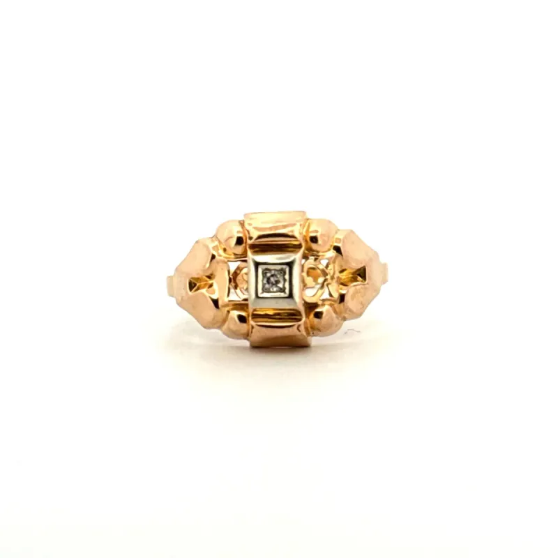 Bague Tank Or Jaune 18k & Diamant sold by 58 Facettes