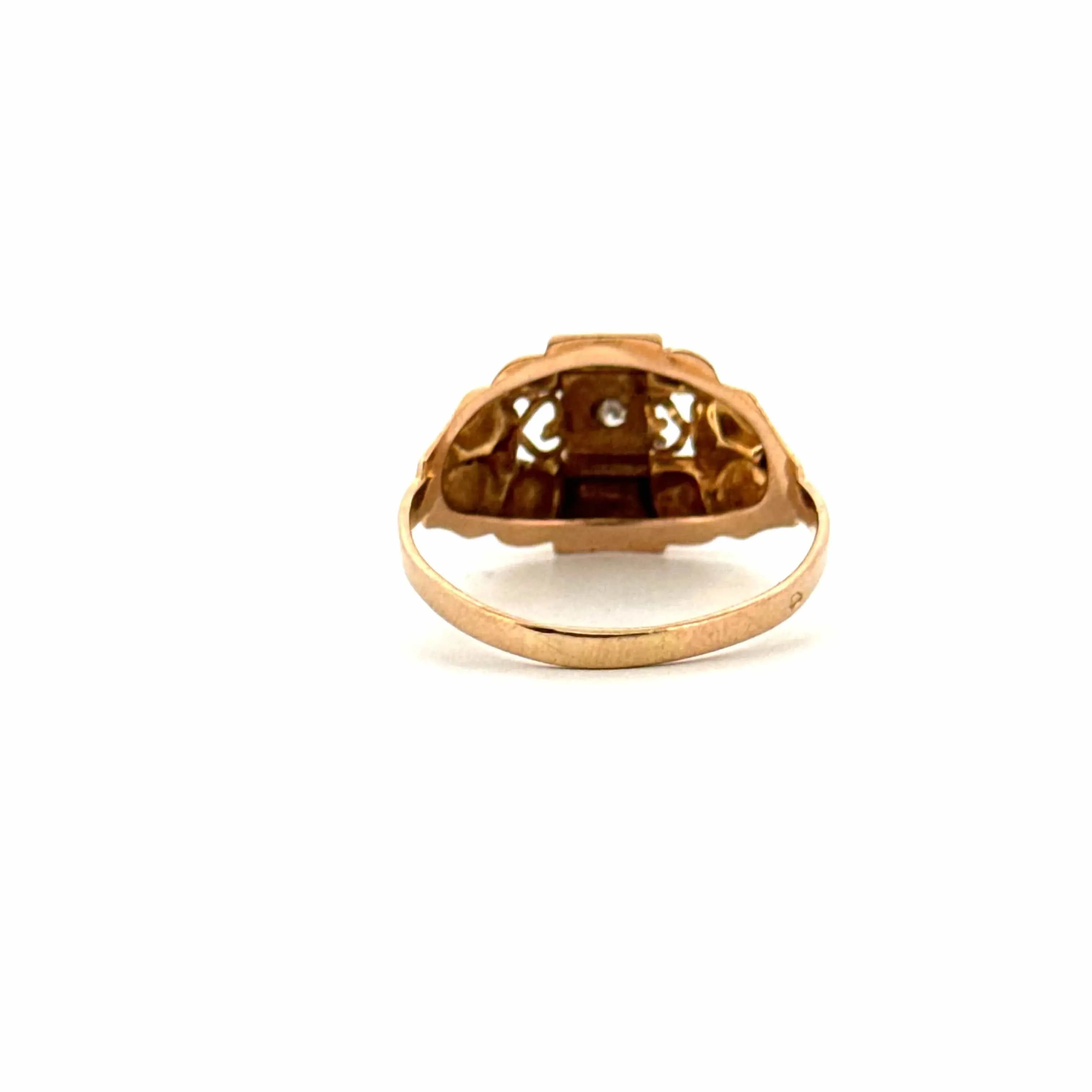 Bague Tank Or Jaune 18k & Diamant sold by 58 Facettes product image thumbnail 5
