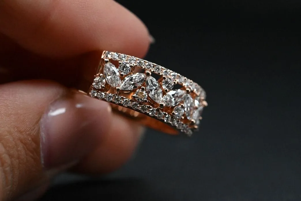 Bague En Or Rose et Diamants sold by 58 Facettes product image thumbnail 3