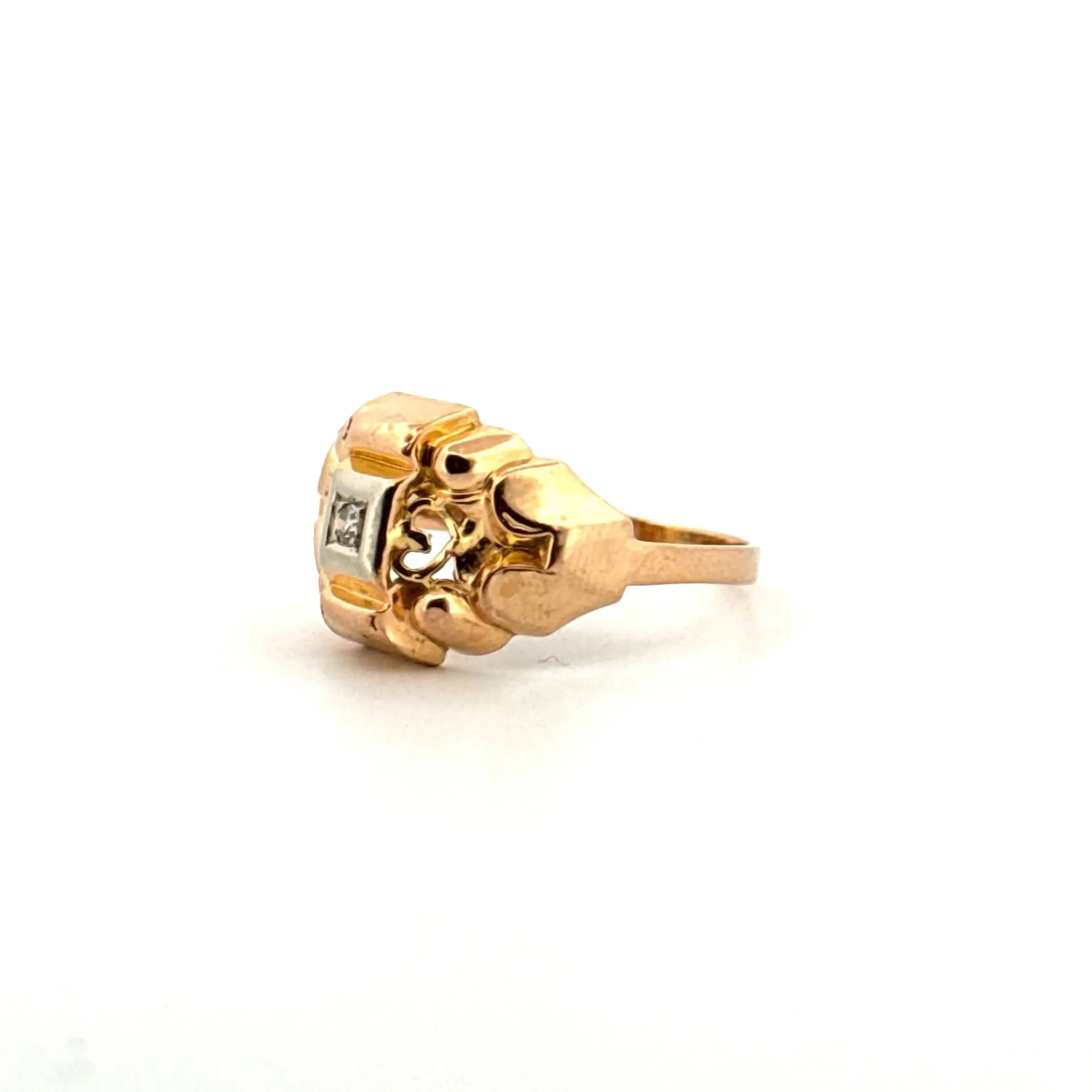Bague Tank Or Jaune 18k & Diamant sold by 58 Facettes product image thumbnail 3