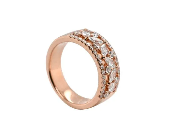 Bague En Or Rose et Diamants sold by 58 Facettes