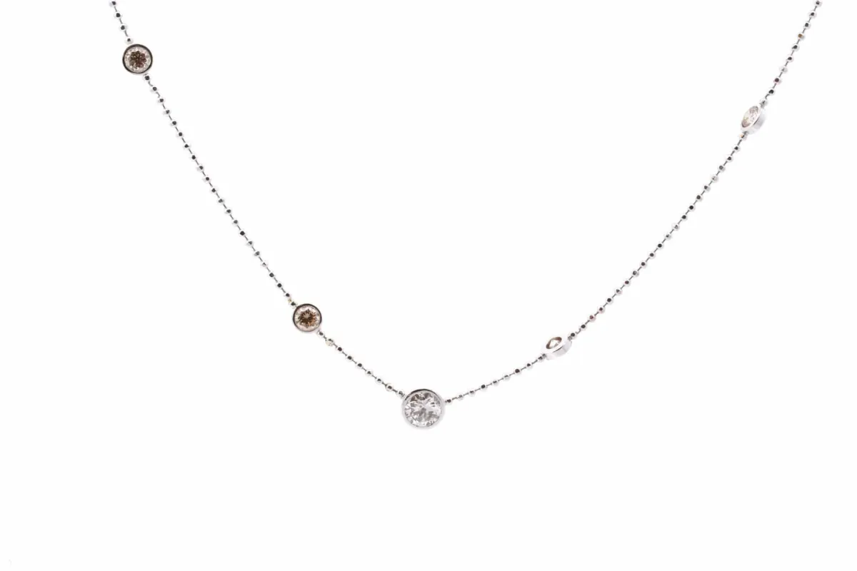 Collier Or blanc Diamants sold by 58 Facettes