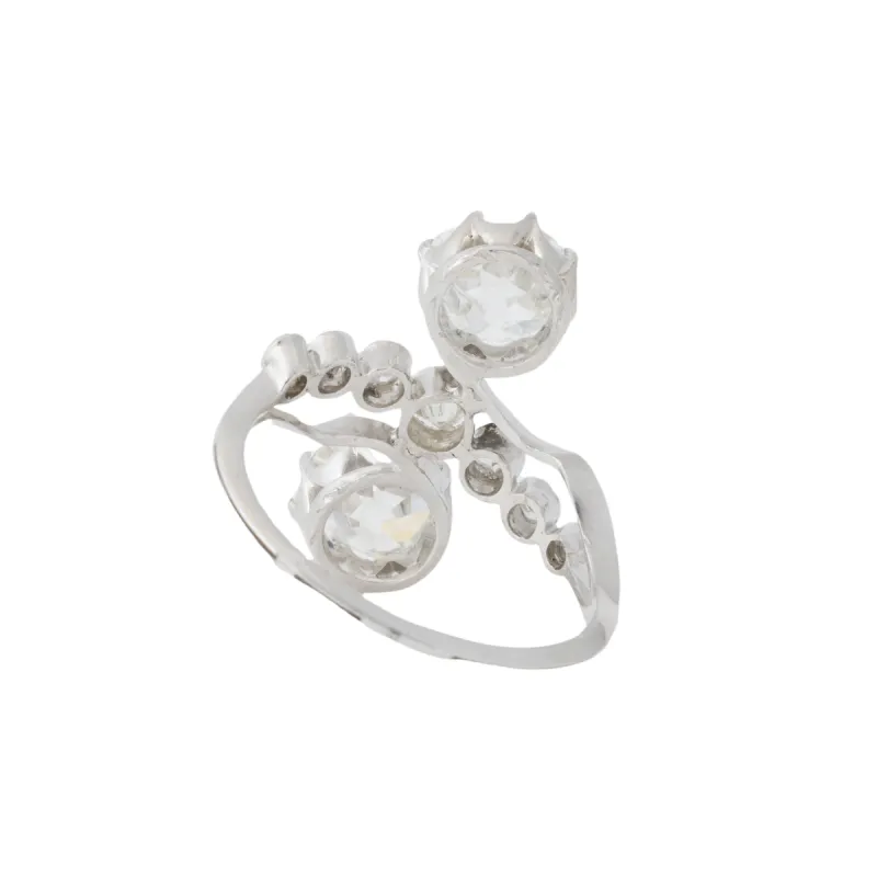Bague toi et moi diamants sold by 58 Facettes