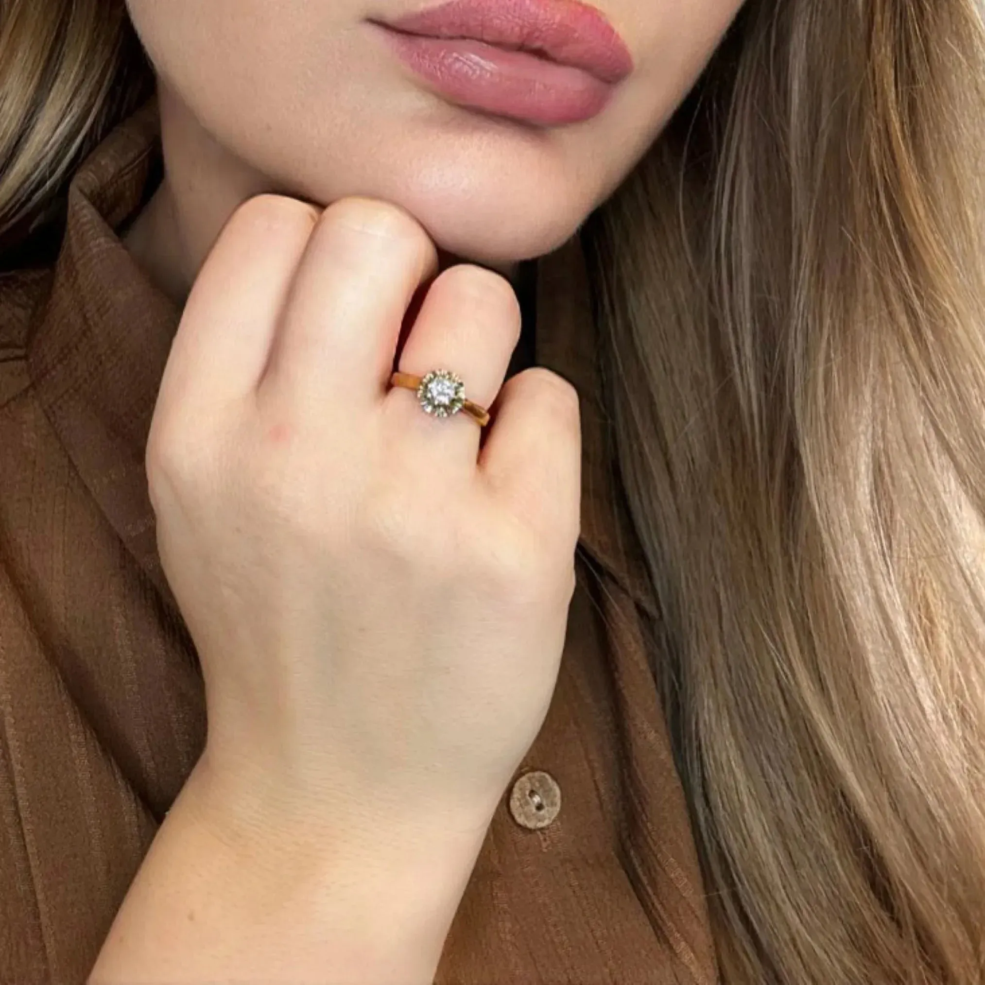 Solitaire or jaune diamant sold by 58 Facettes product image thumbnail 2