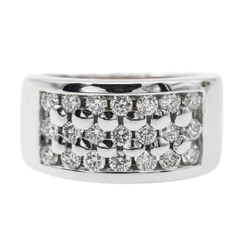 Bague Cocktail Or blanc Diamant sold by 58 Facettes