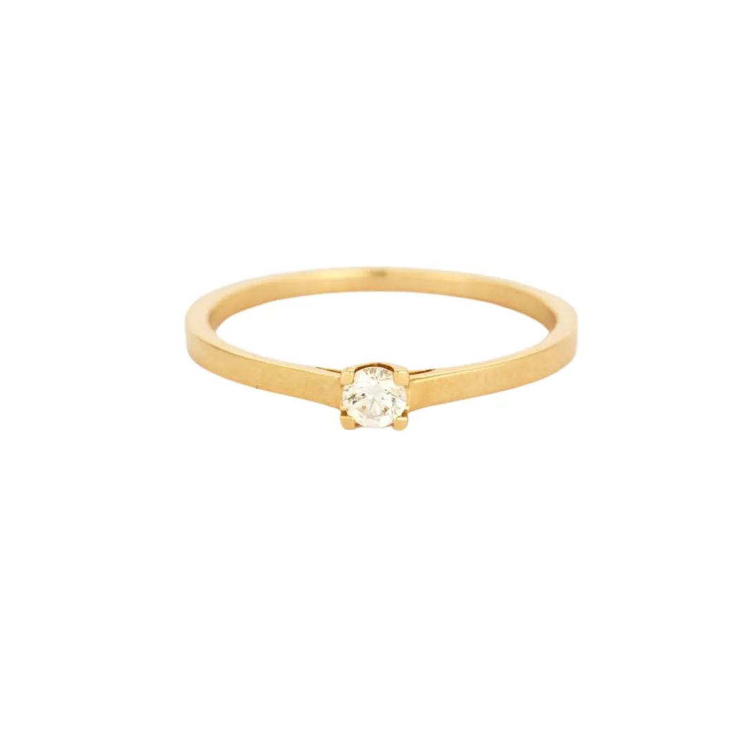 Solitaire en or jaune diamant sold by 58 Facettes