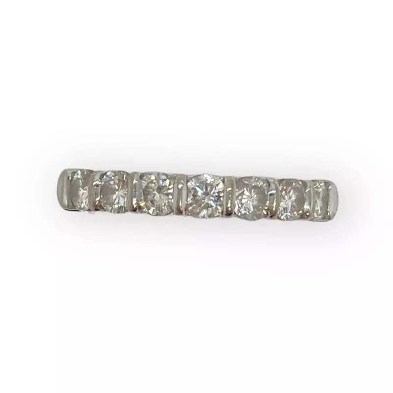 Bague demi-tour diamants made by 58 Facettes