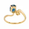 Bague Toi & Moi Or jaune Saphir sold by 58 Facettes