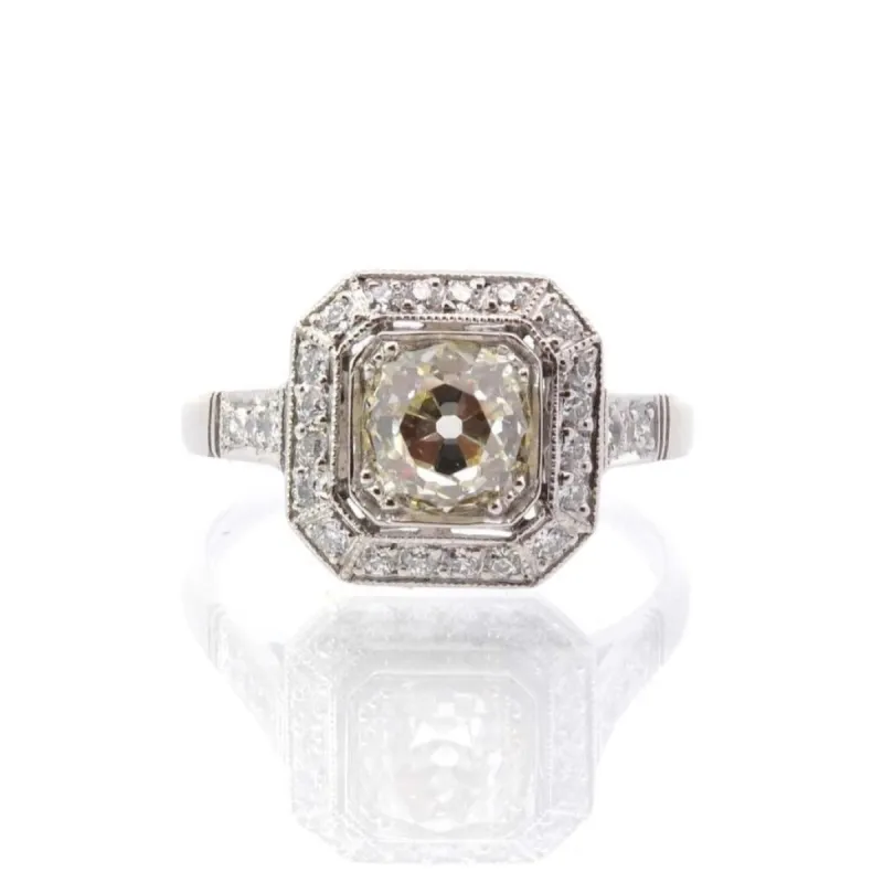 Bague vintage Platine Diamants sold by 58 Facettes