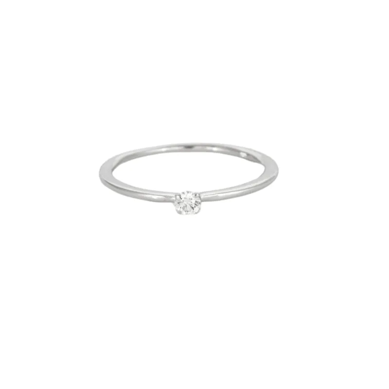 Solitaire en or blanc diamant sold by 58 Facettes