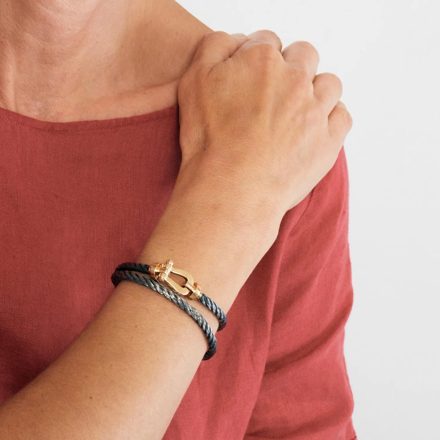 FRED - Bracelet Force 10 or rose et acier sold by 58 Facettes product image thumbnail 2