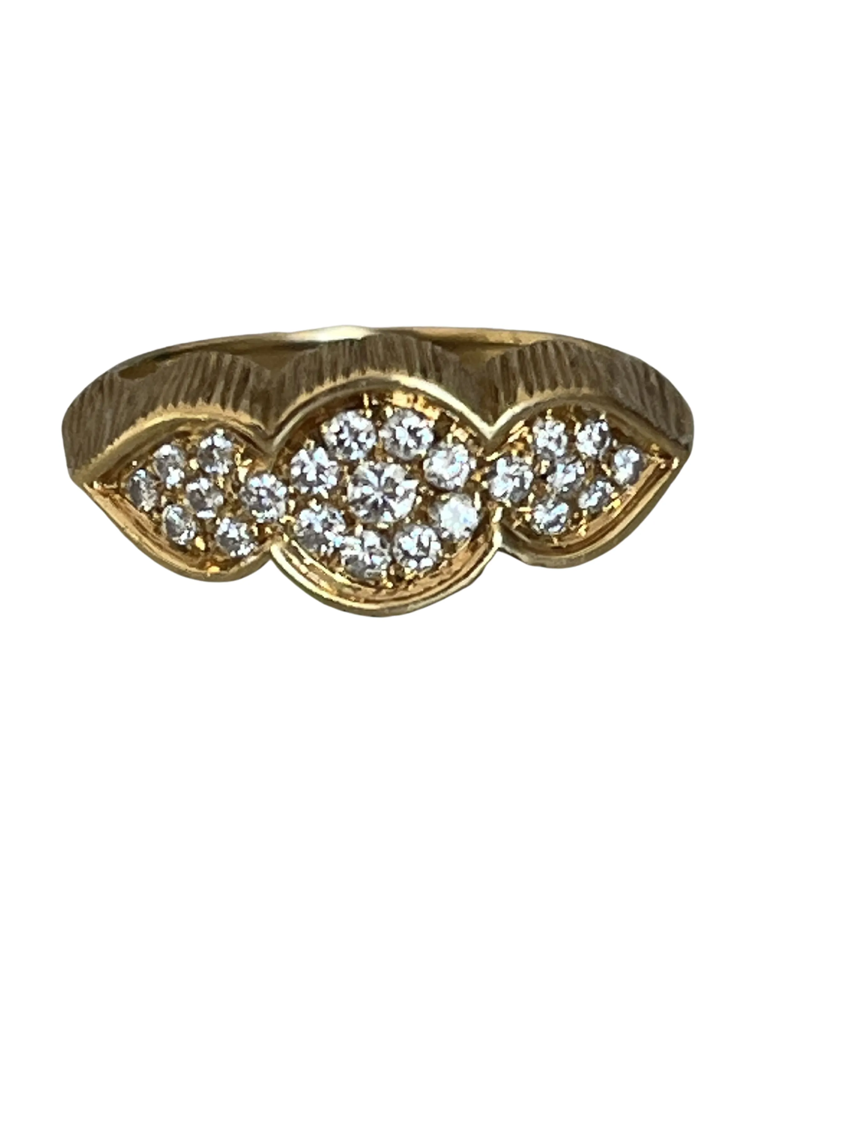 Bague or jaune diamants sold by 58 Facettes