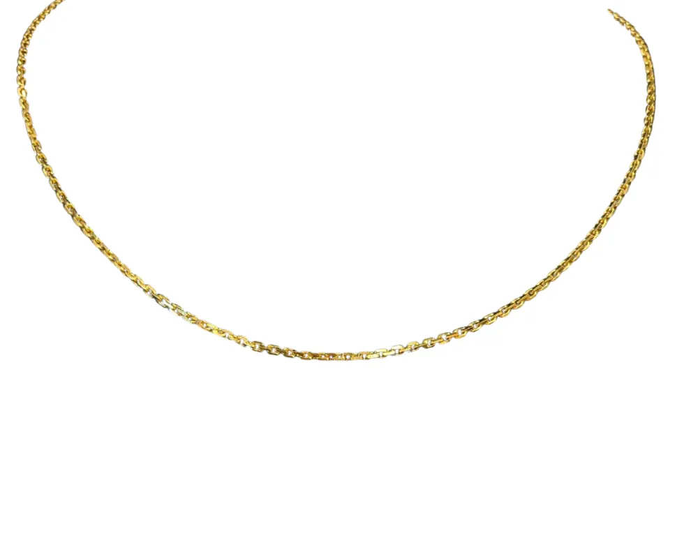 Chaine maille forçat pleine or jaune sold by 58 Facettes