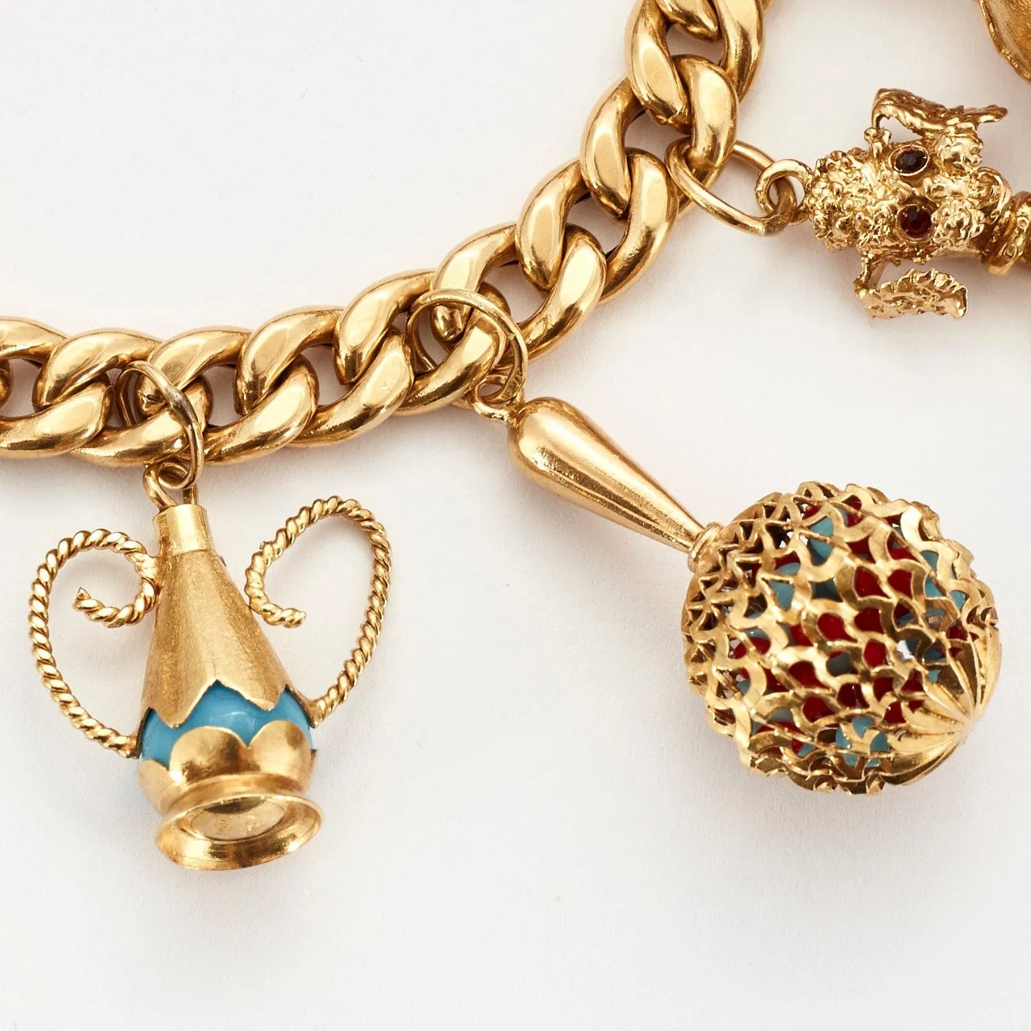 Important Bracelet gourmette et pampilles en or jaune sold by 58 Facettes product image thumbnail 4