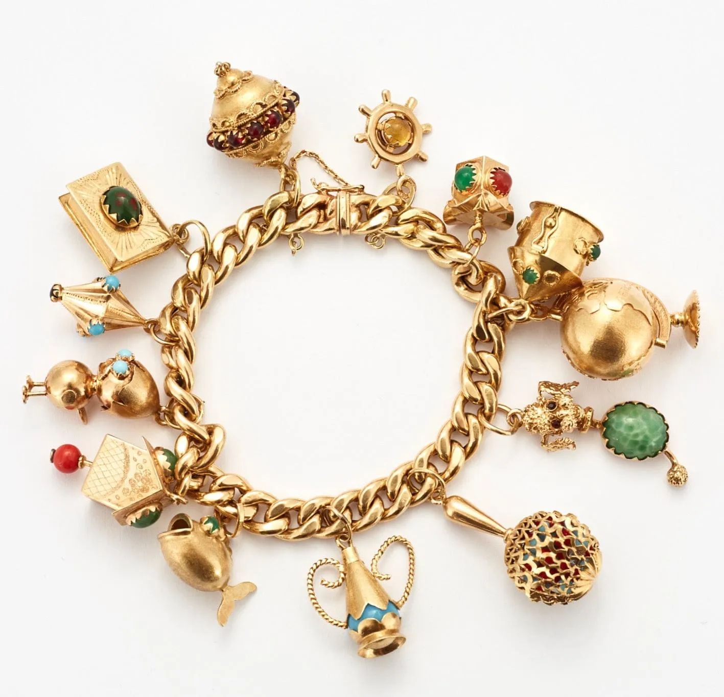 Important Bracelet gourmette et pampilles en or jaune sold by 58 Facettes product image thumbnail 2