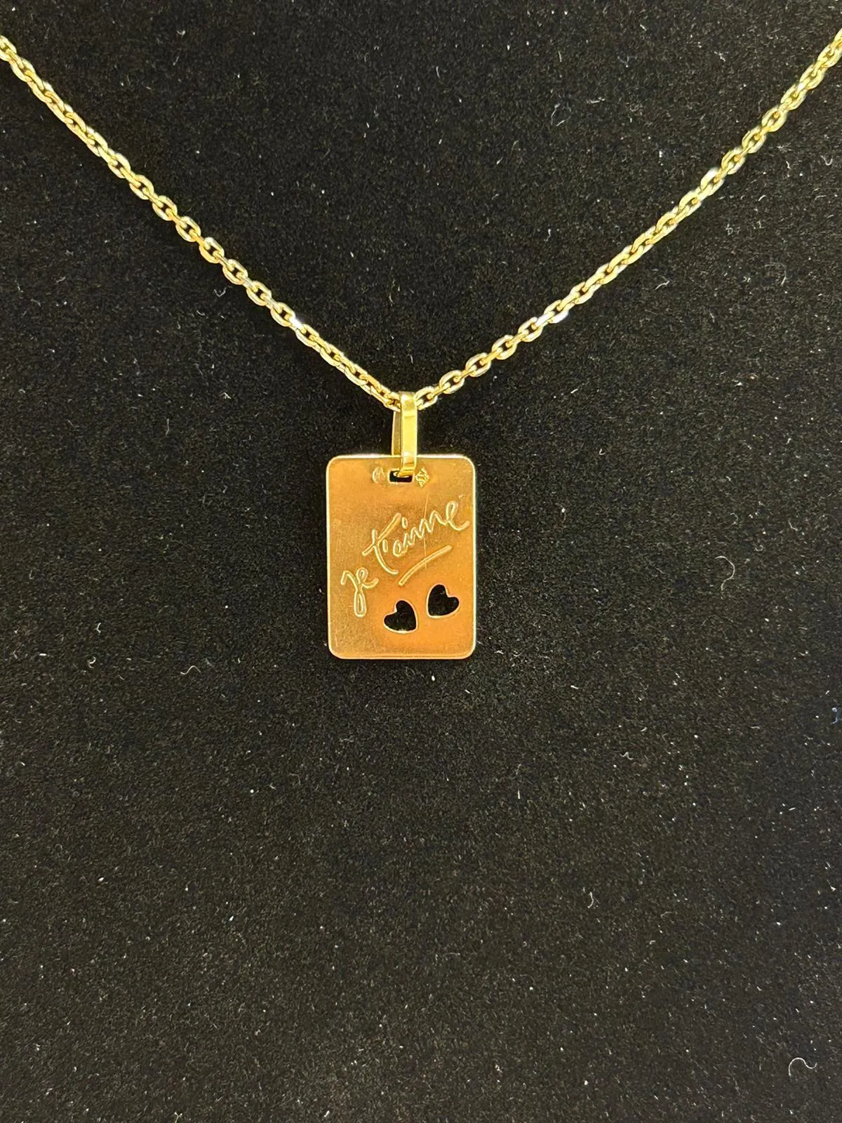 Pendentif or jaune je t'aime sold by 58 Facettes product image thumbnail 5