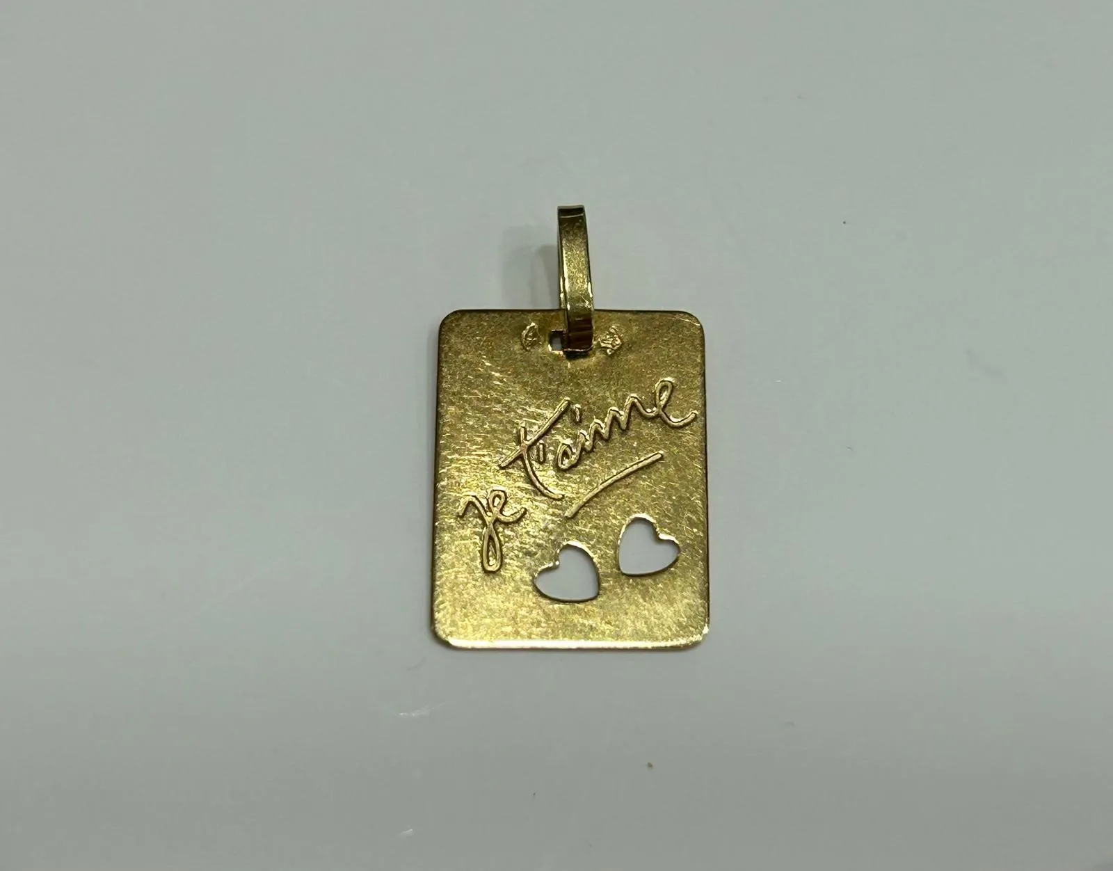 Pendentif or jaune je t'aime sold by 58 Facettes product image thumbnail 2