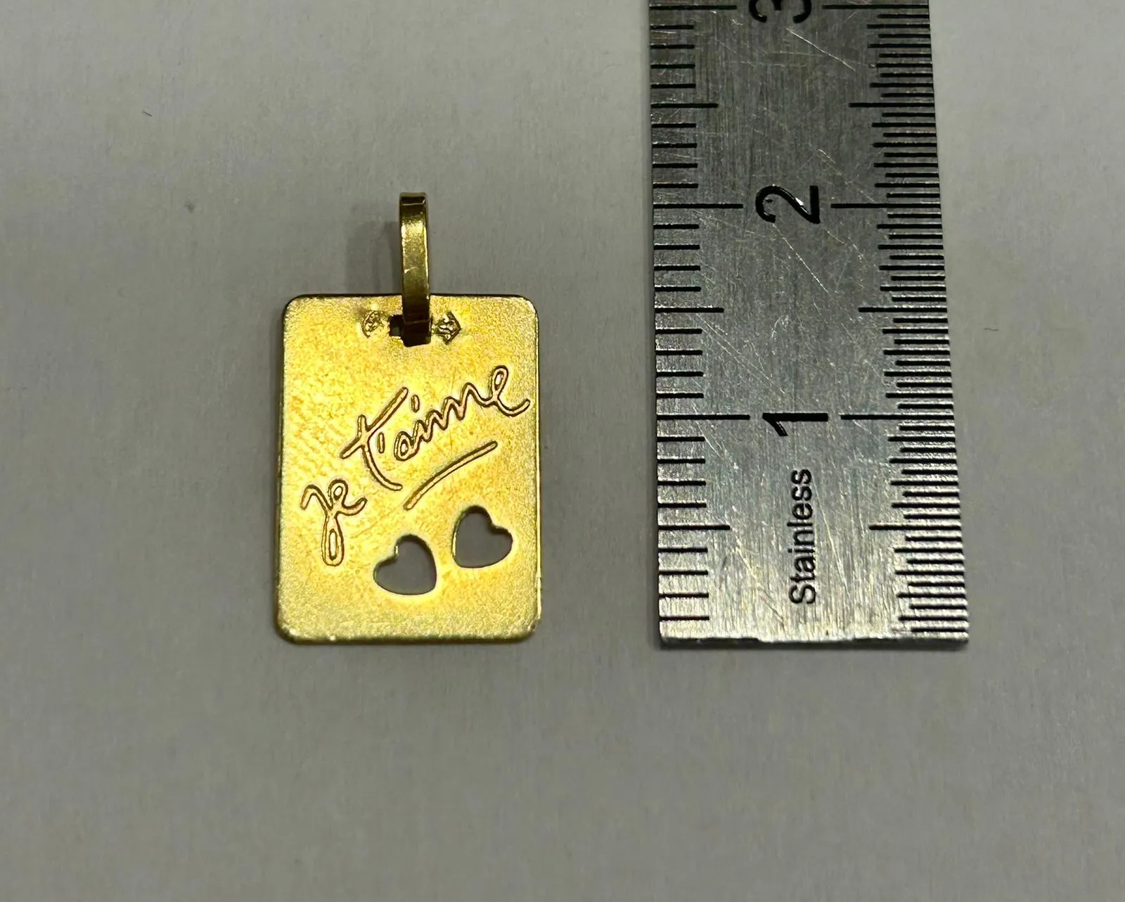 Pendentif or jaune je t'aime sold by 58 Facettes product image thumbnail 4