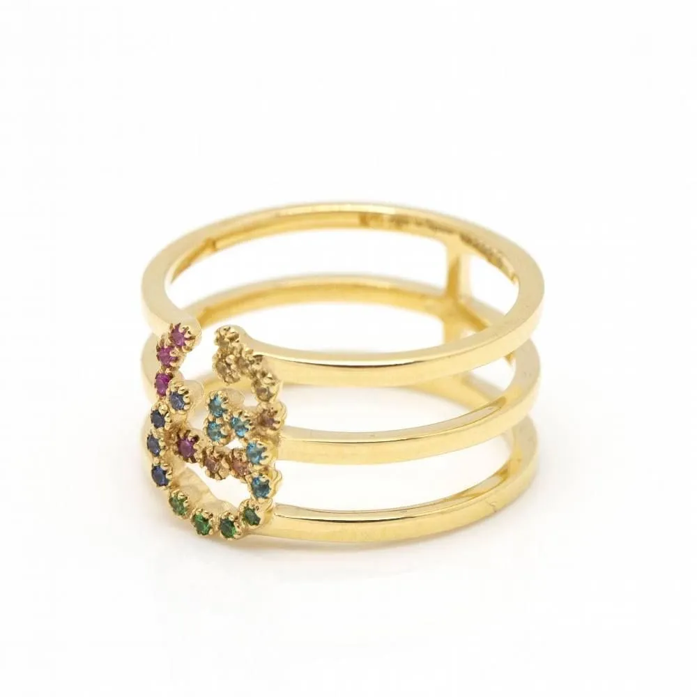 GUCCI - Bague Or jaune Saphirs sold by 58 Facettes product image thumbnail 3