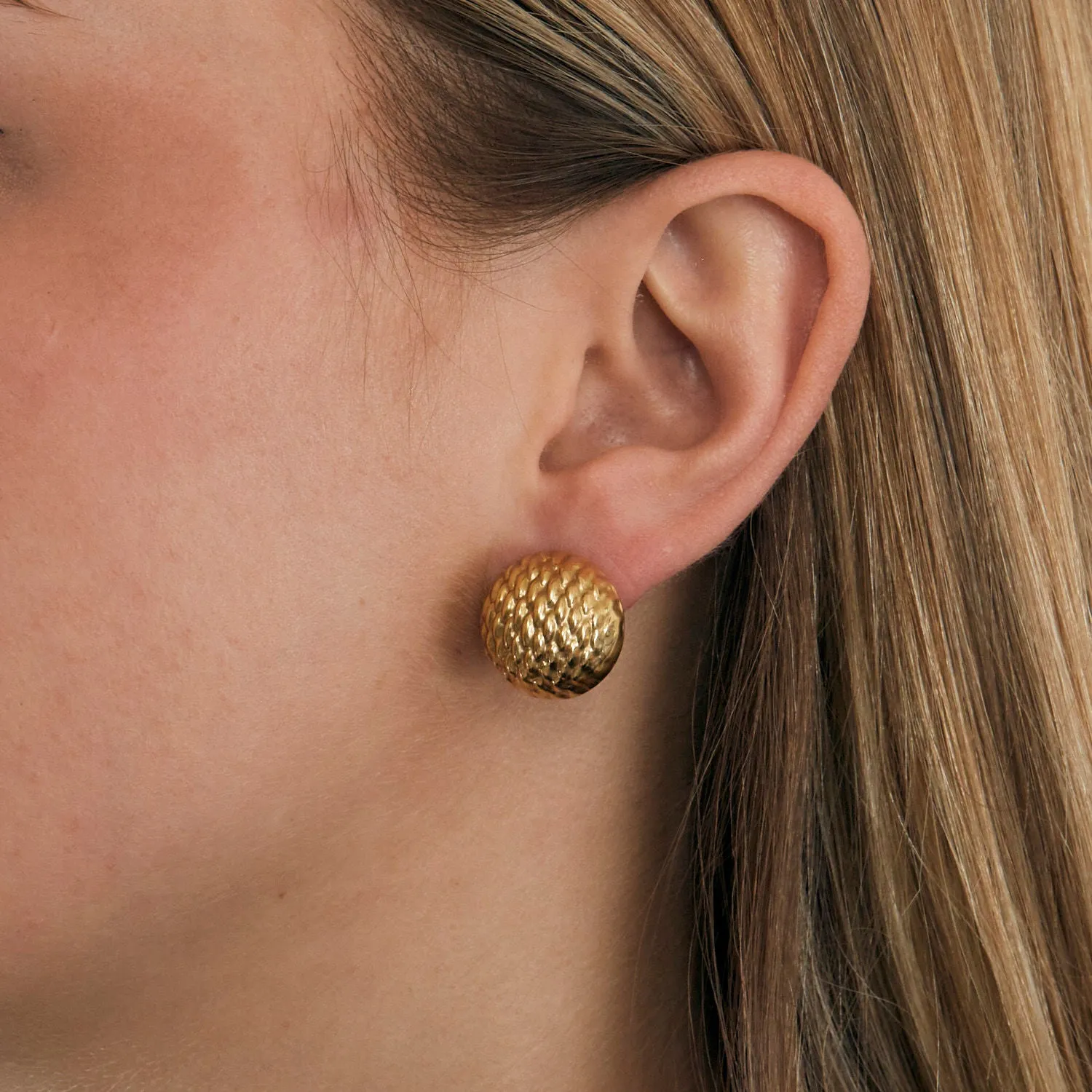 Boucles d'oreilles en or électroformées sold by 58 Facettes product image thumbnail 2