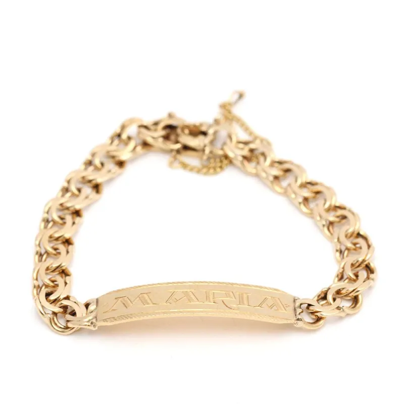 Collier hongrois en or avec le prénom Maria sold by 58 Facettes