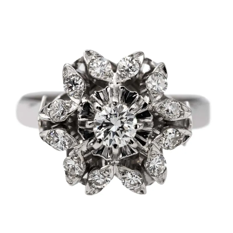 Bague Or blanc Diamant sold by 58 Facettes