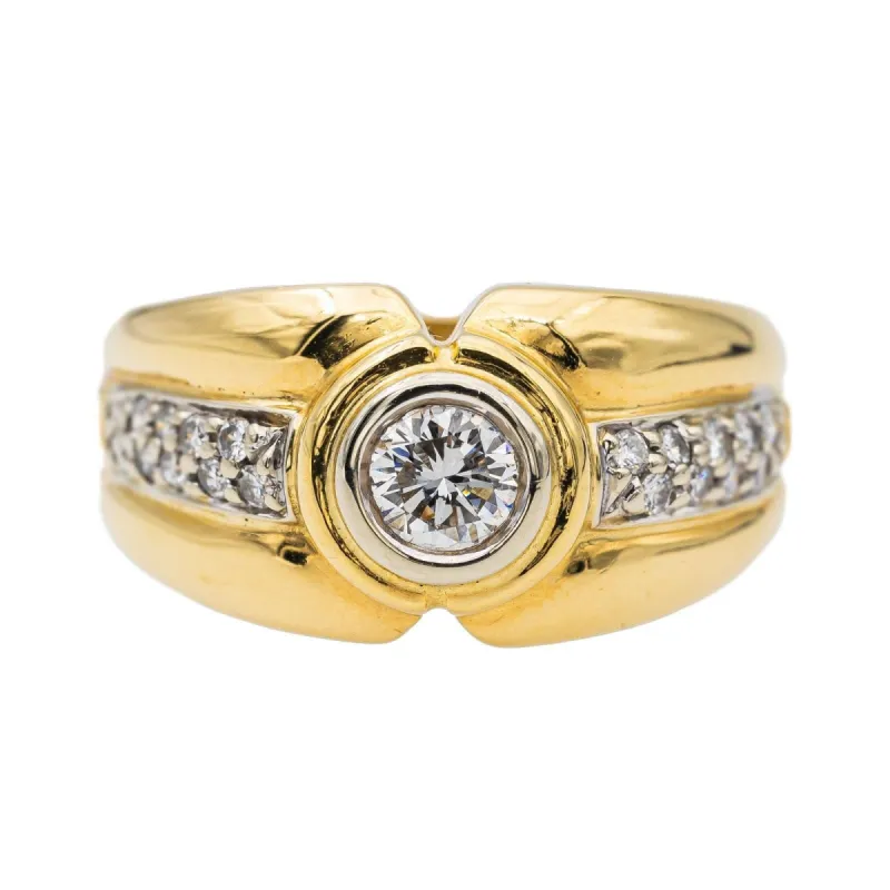 Bague Or jaune Diamant sold by 58 Facettes