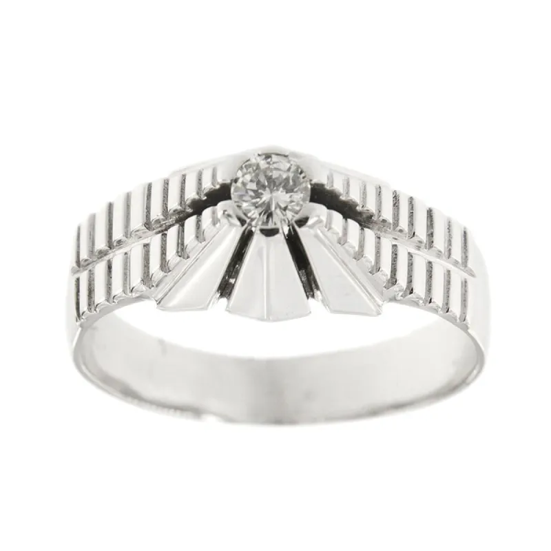 Bague solitaire avec diamant 0,20 ct sold by 58 Facettes