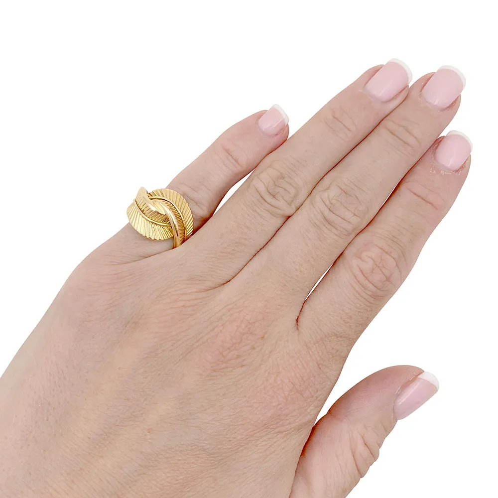 Bague Van Cleef & Arpels, "Plume", or jaune. sold by 58 Facettes product image thumbnail 3