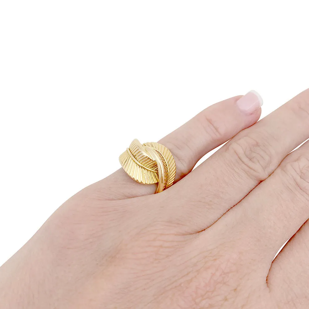 Bague Van Cleef & Arpels, "Plume", or jaune. sold by 58 Facettes product image thumbnail 4
