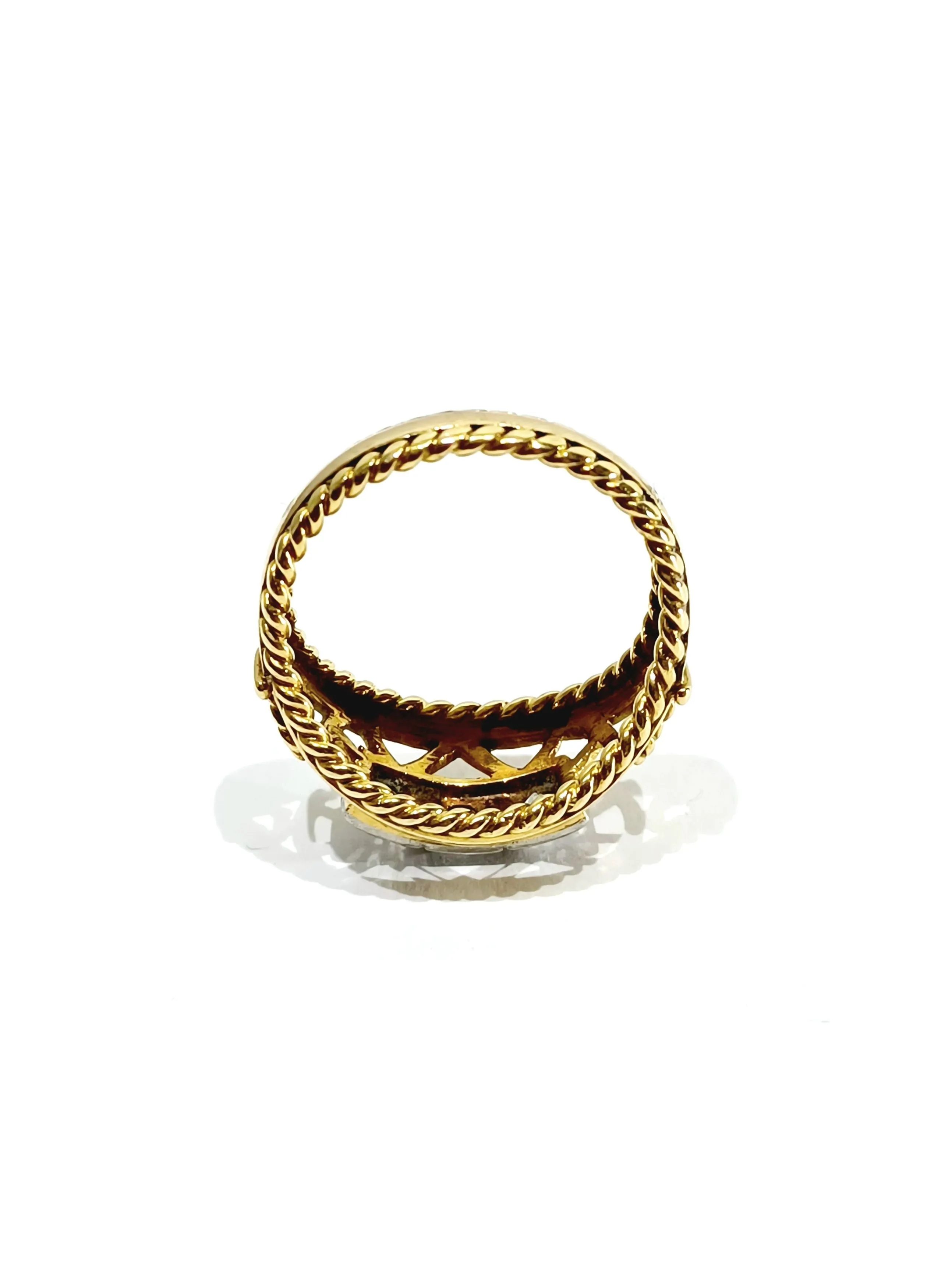 Bague en or jaune et diamants sold by 58 Facettes product image thumbnail 5
