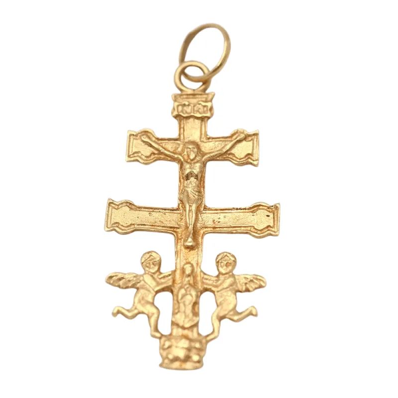 Pendentif croix Caravaca en or sold by 58 Facettes