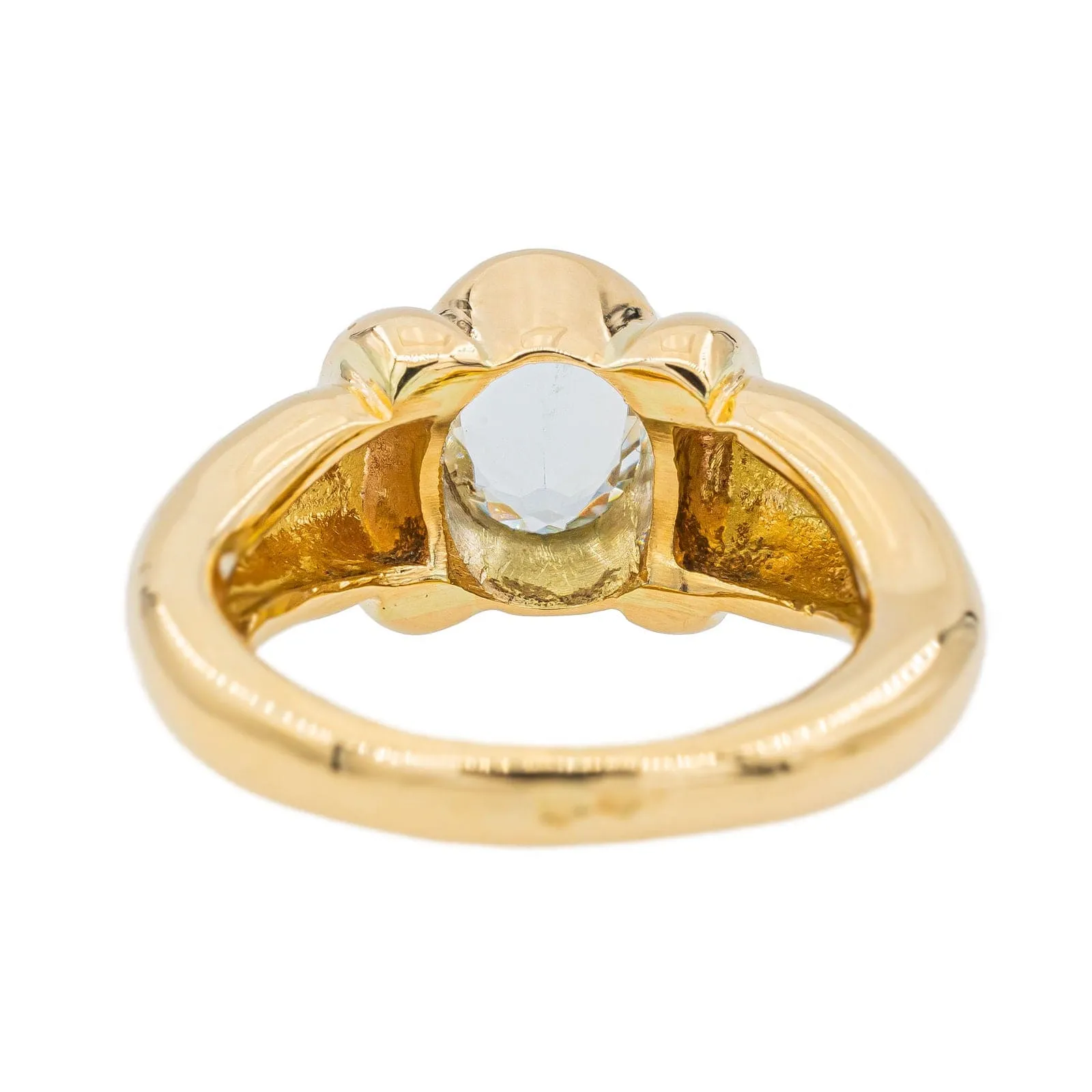 Bague Or jaune Aigue-marine sold by 58 Facettes product image thumbnail 5