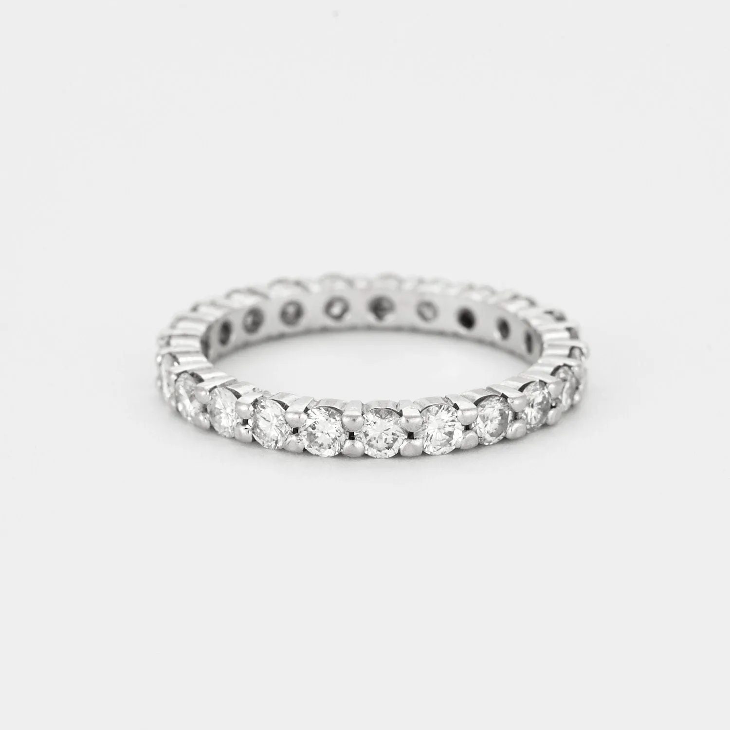 Alliance dite américaine en or gris et diamants sold by 58 Facettes product image thumbnail 3
