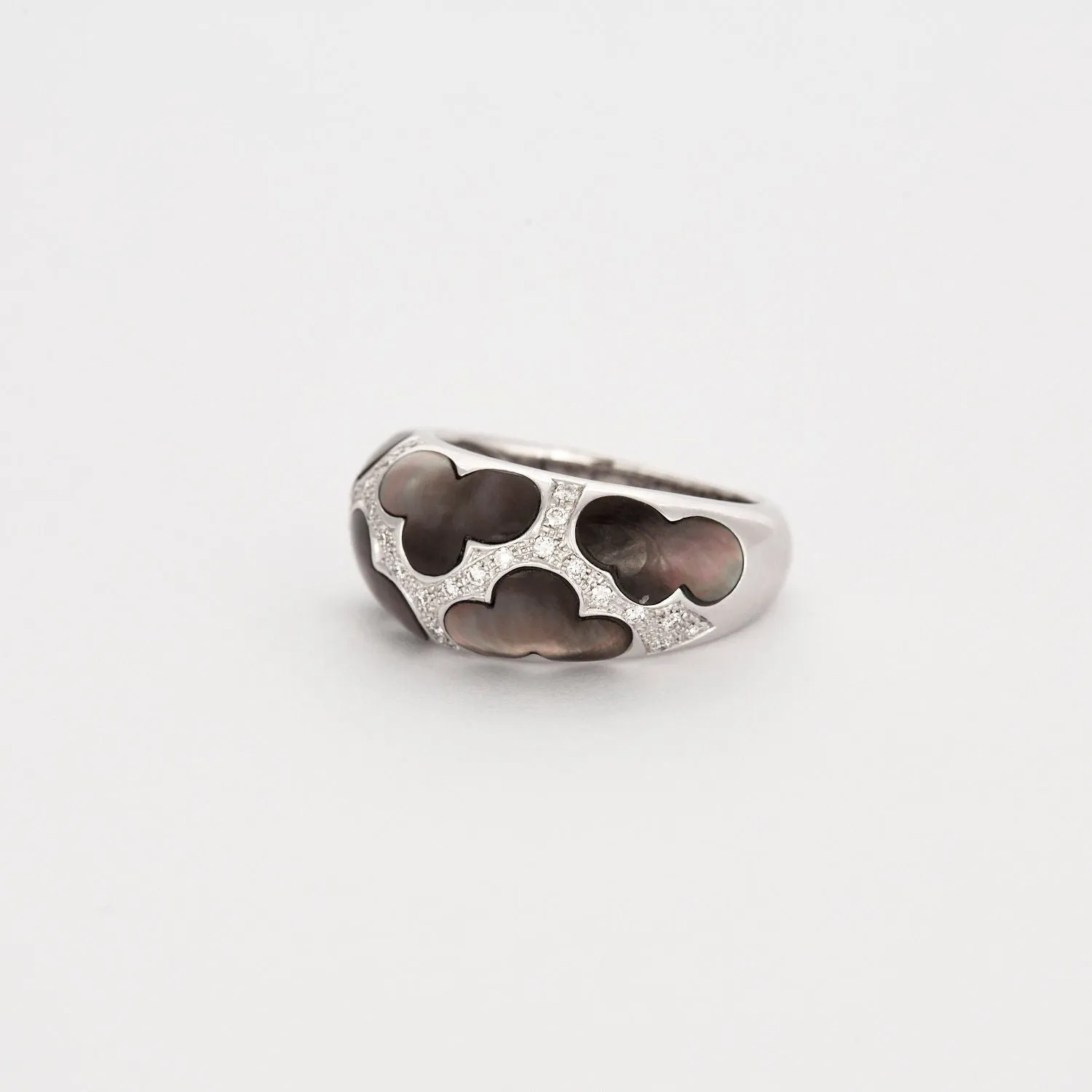 Bague or blanc opale noire sold by 58 Facettes product image thumbnail 4