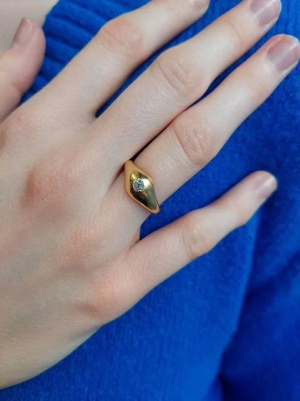 BAGUE JONC ANGLAIS DIAMANT sold by 58 Facettes product image thumbnail 2