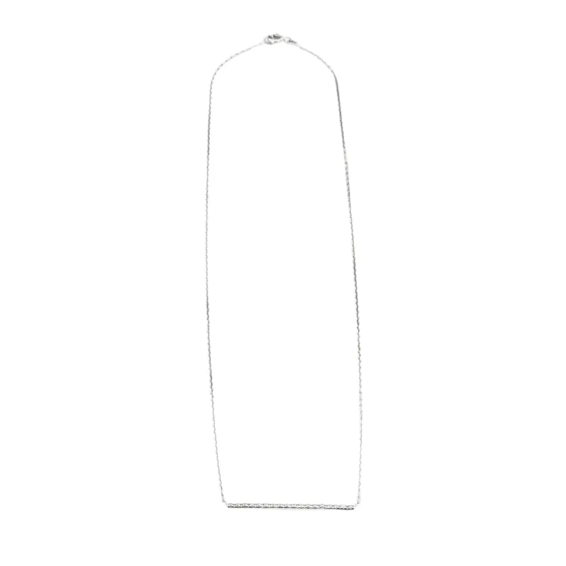 Collier or blanc serti d’une barrette de diamants sold by 58 Facettes