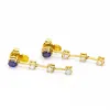 Boucles d'oreilles Ceylan en or et saphirs. sold by 58 Facettes