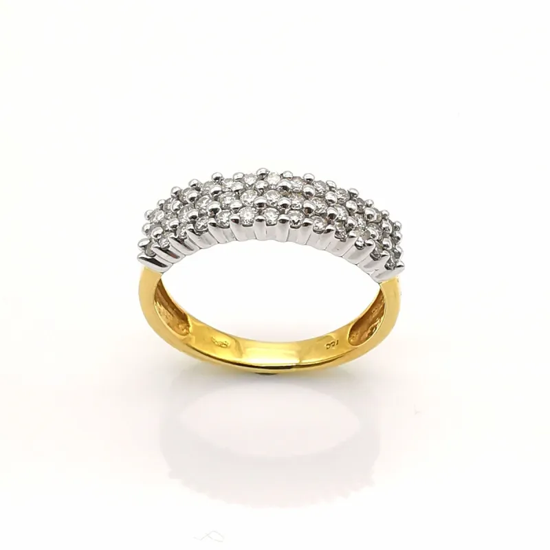 Bague en Or jaune et blanc et Diamants sold by 58 Facettes