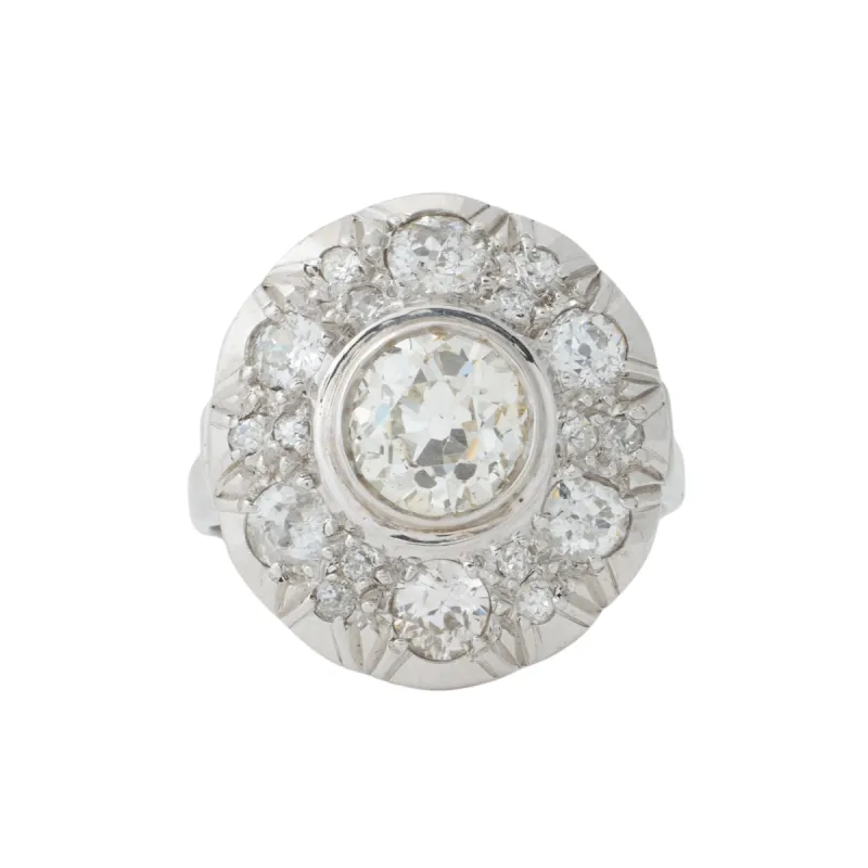 Bague marguerite diamants sold by 58 Facettes
