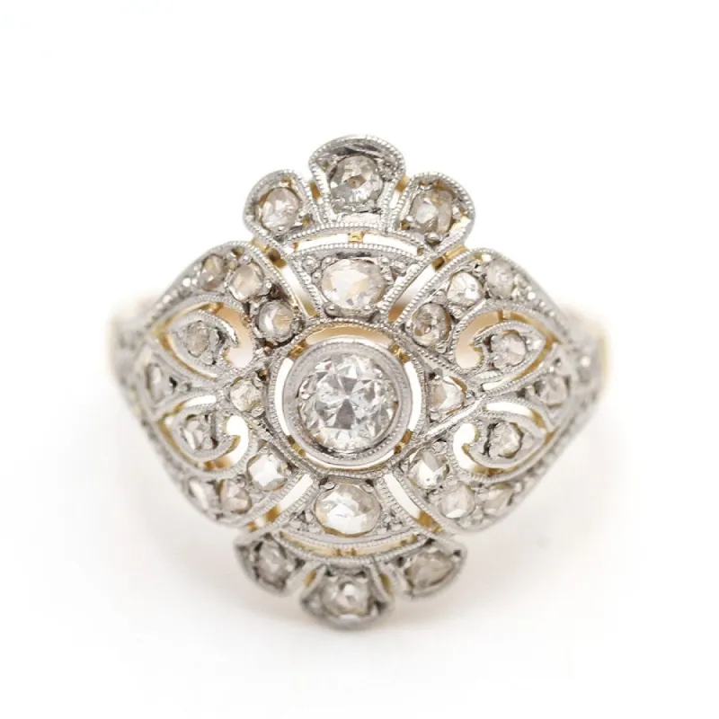 Bague en or style vintage avec diamants sold by 58 Facettes