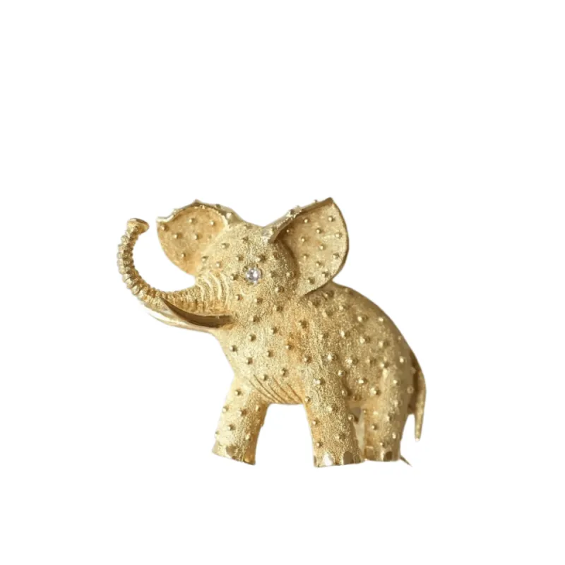 Broche éléphant vintage or amati sold by 58 Facettes