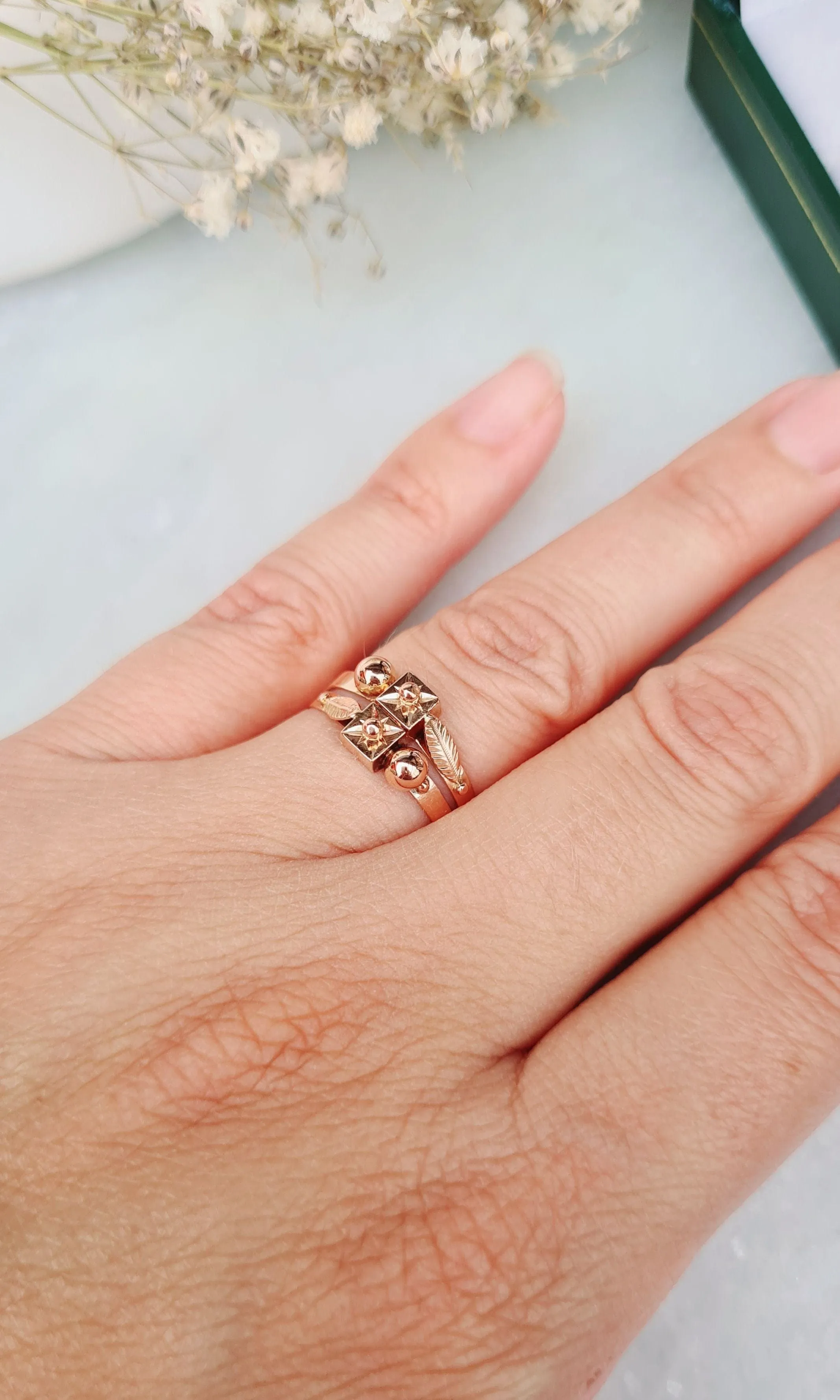 Bague double ancienne Or rose sold by 58 Facettes product image thumbnail 2