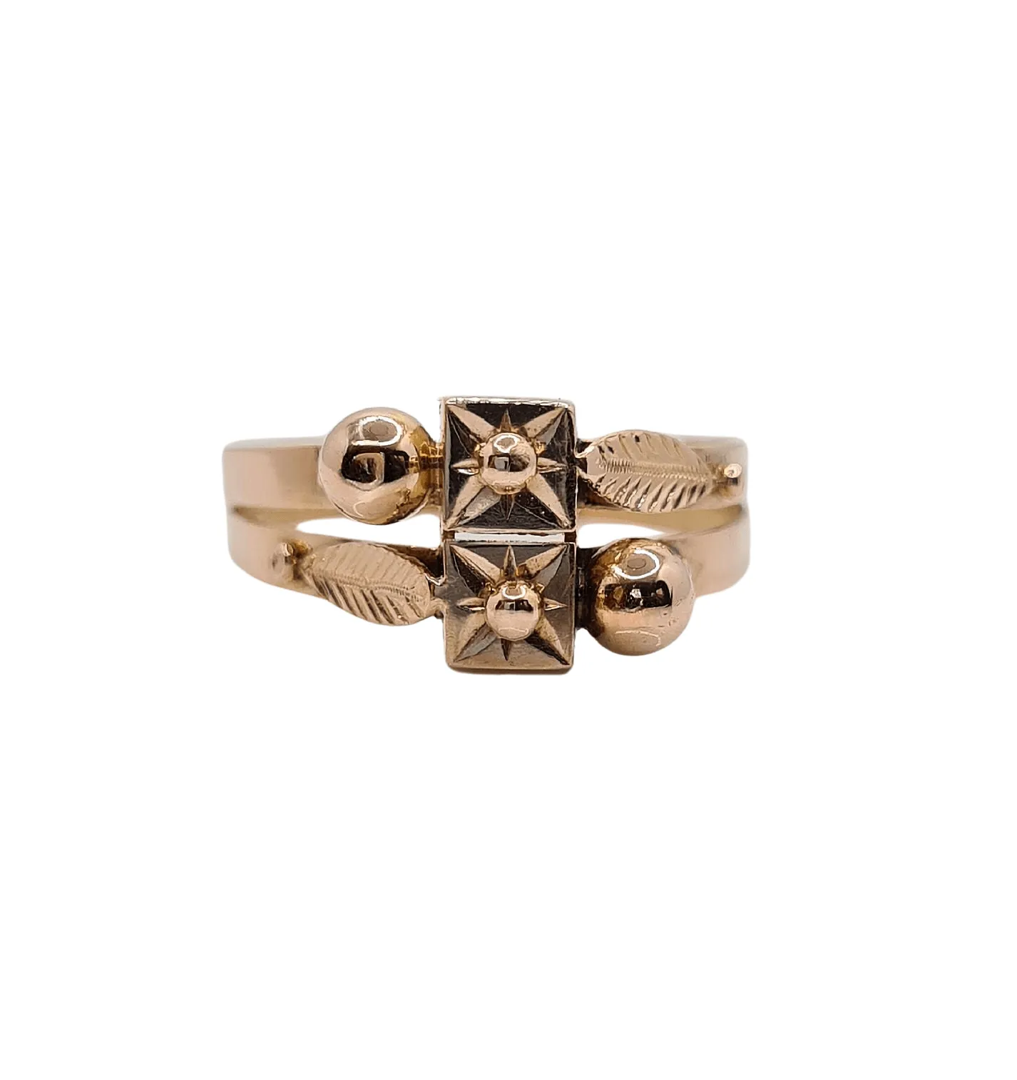 Bague double ancienne Or rose sold by 58 Facettes