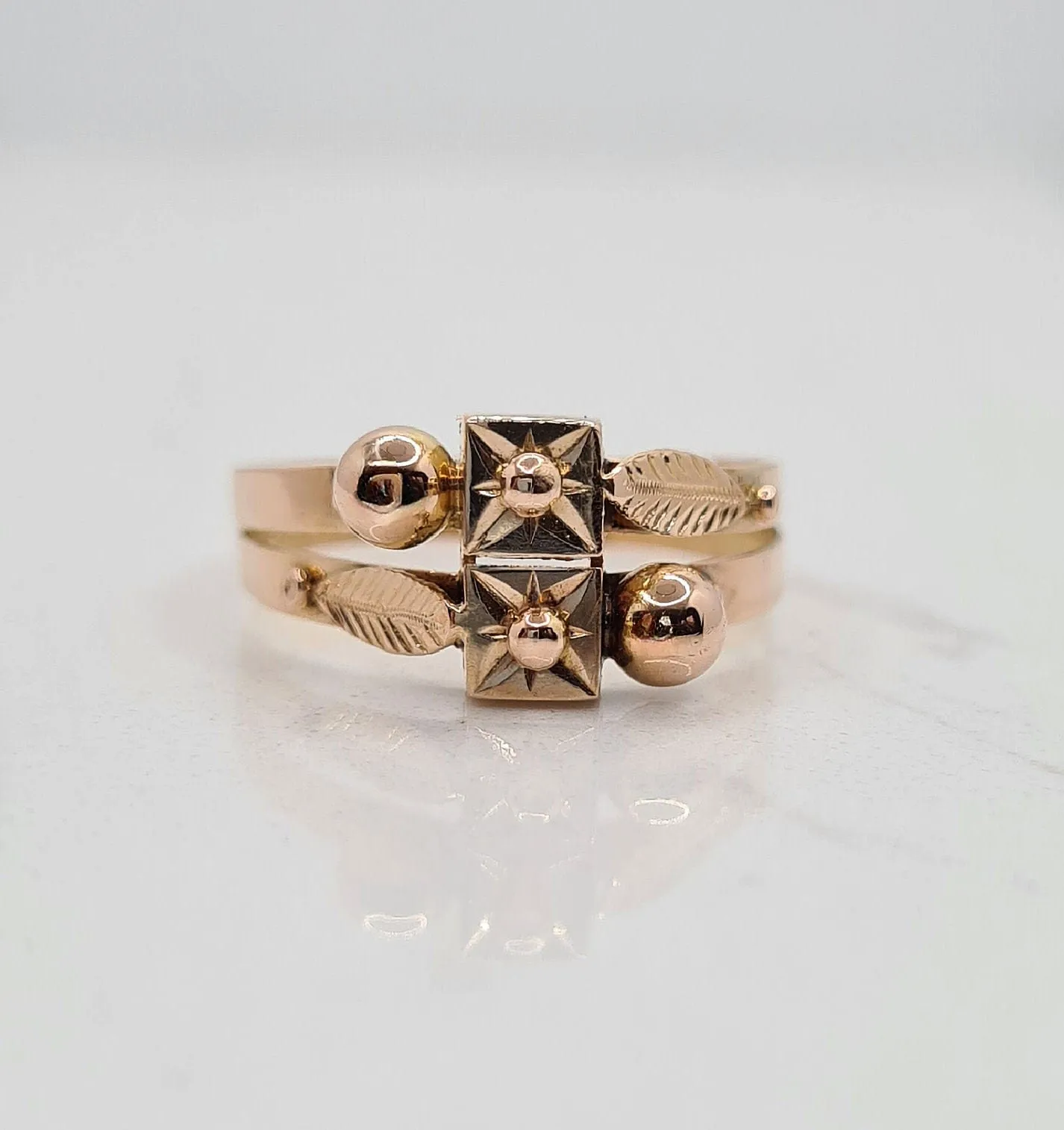 Bague double ancienne Or rose sold by 58 Facettes product image thumbnail 4