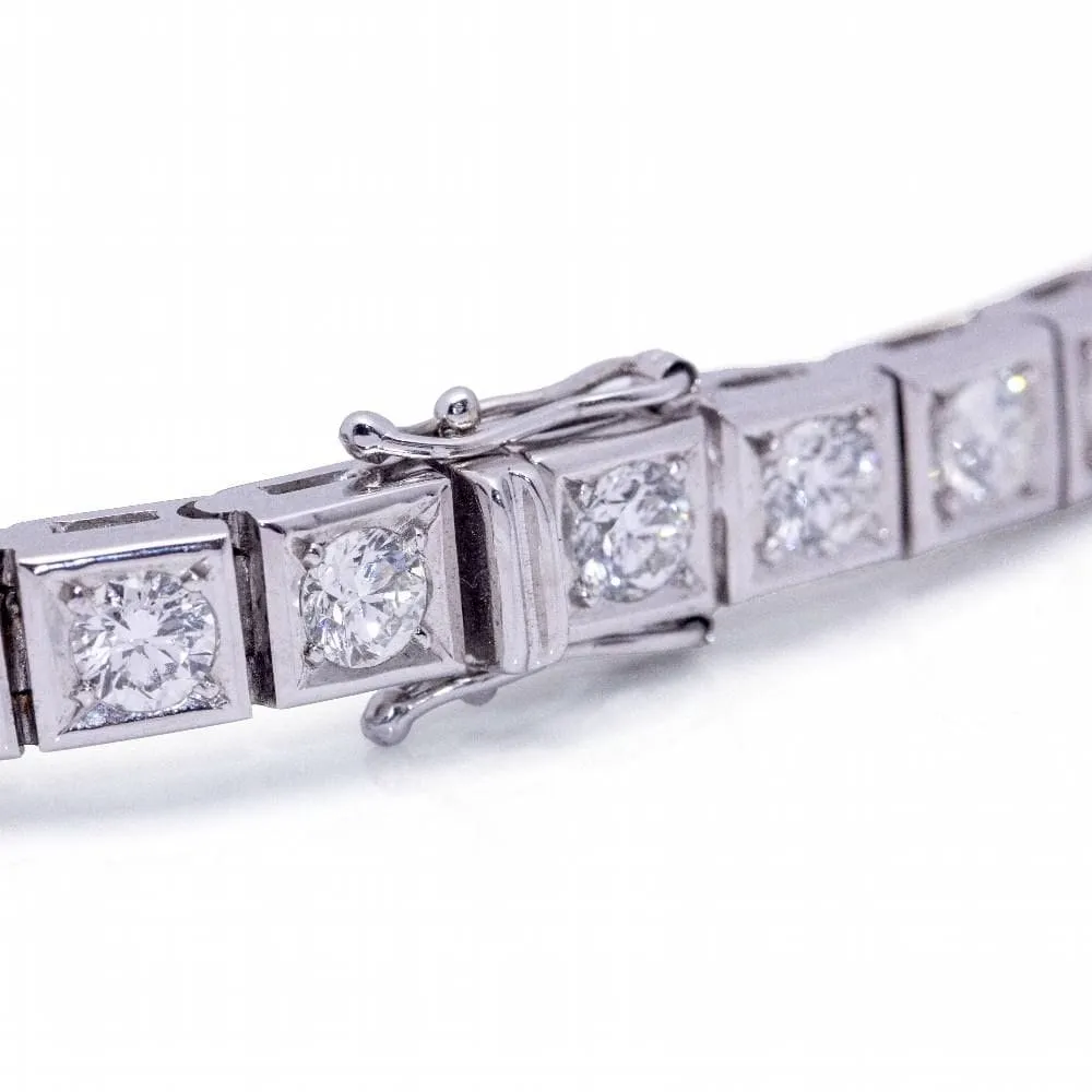 Bracelet RIVIERE en Or Blanc et Diamants sold by 58 Facettes product image thumbnail 3