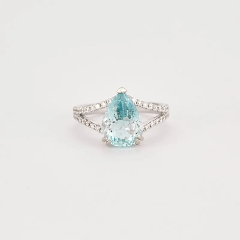 Bague Aigue-Marine Diamants sold by 58 Facettes