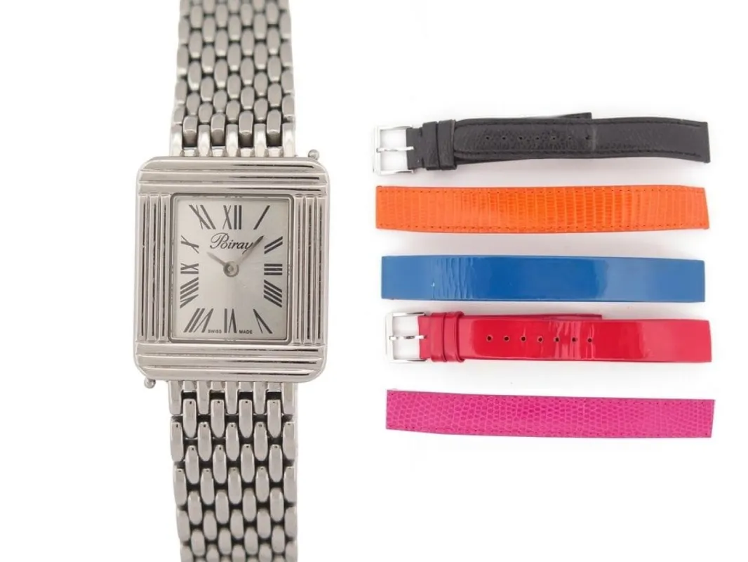 montre POIRAY ma premiere 26 mm quartz en acier + 5 bracelets made by 58 Facettes