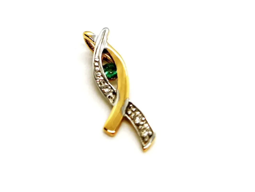 Pendentif Or jaune Emeraude sold by 58 Facettes