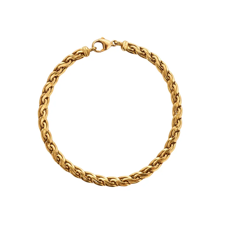 Gourmette or jaune maille haricot sold by 58 Facettes